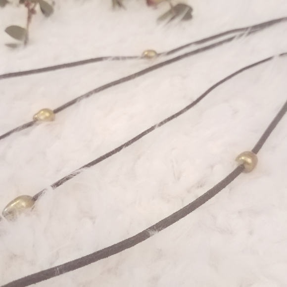 Elly Preston Multi Use Suede and Pearl Rope - Picture 2 of 3